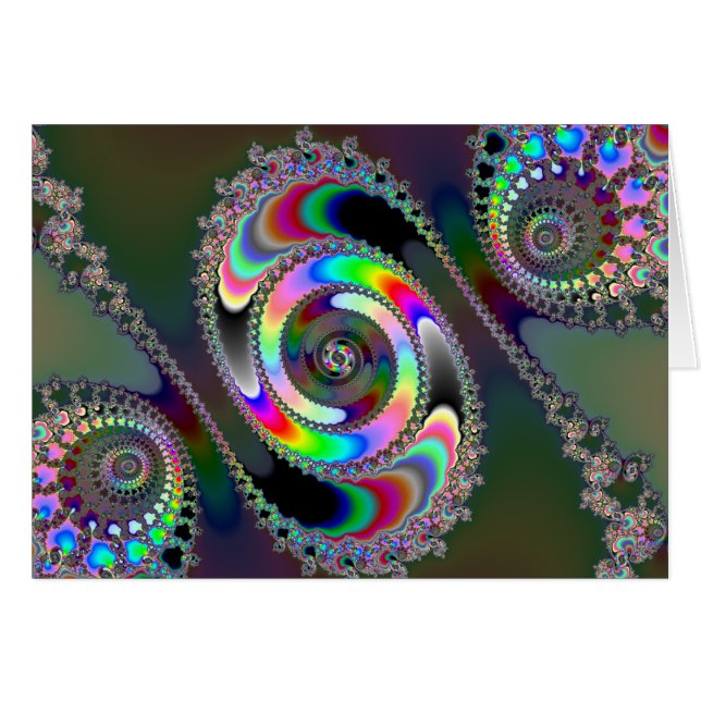 Chainszawa - Fractal Hälsningskort (Framsidan Horizontal)