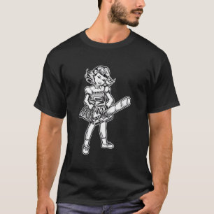 ChainszGirl Goth Punk Emo Cute Evil Horror Fläkt T Shirt