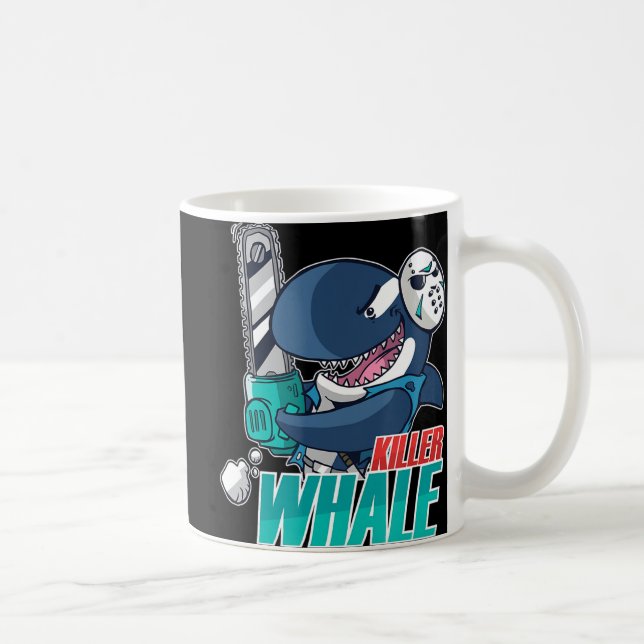 ChainszKiller Whale Costume Roligt Orca Halloween Kaffemugg (Höger)
