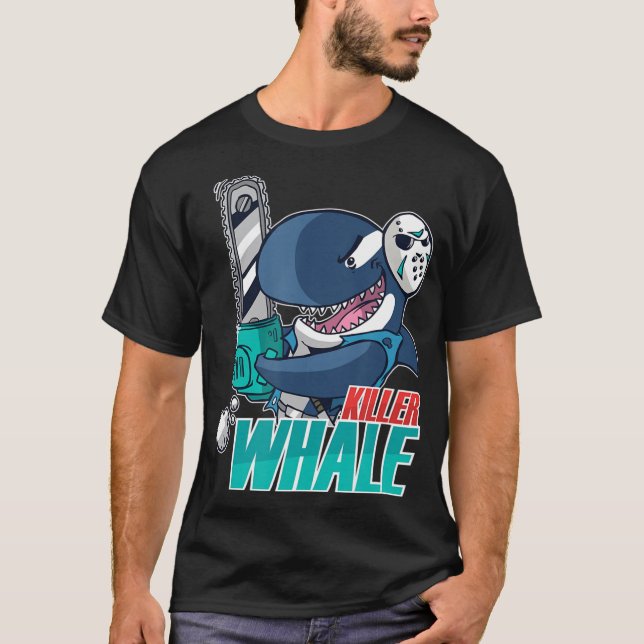 ChainszKiller Whale Costume Roligt Orca Halloween T Shirt (Framsida)