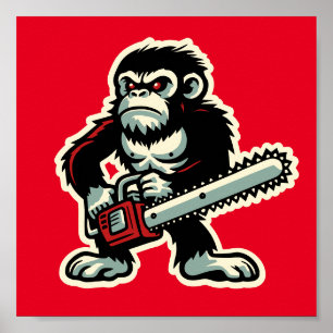 Chainszp Chimp Poster