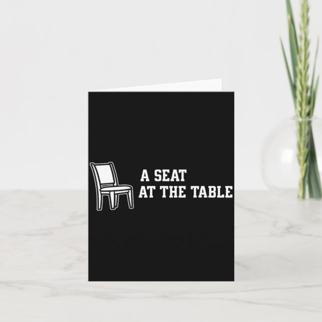 Chair A Seat At The Table  Kort (Framsida)