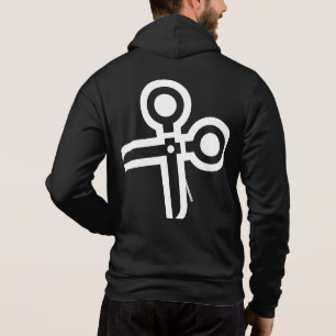 CHAIR GANG Big Sissors backar zip-up. T Shirt