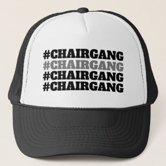 #CHAIRGANGsvart och grå färghatt Keps