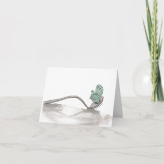 Chairy and Spoon Blank Notecard Anteckningskort