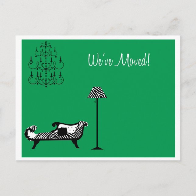 Chaise Flytta Postcard Meddelande Vykort (Framsida)