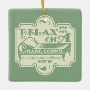 Chaise Longue Julgransprydnad Keramik