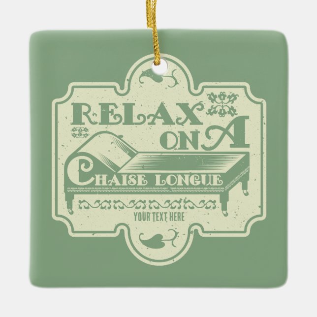 Chaise Longue Julgransprydnad Keramik (Framsida)