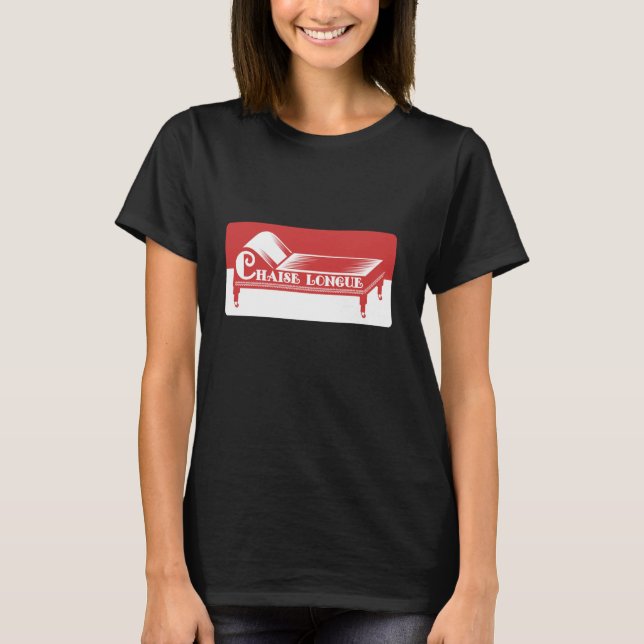 Chaise longue retro Fransk soffa T Shirt (Framsida)