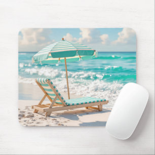 Chaise Lounge on White Ocean Sand Musmatta
