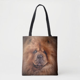 Chaj med hund i Teckning Tygkasse