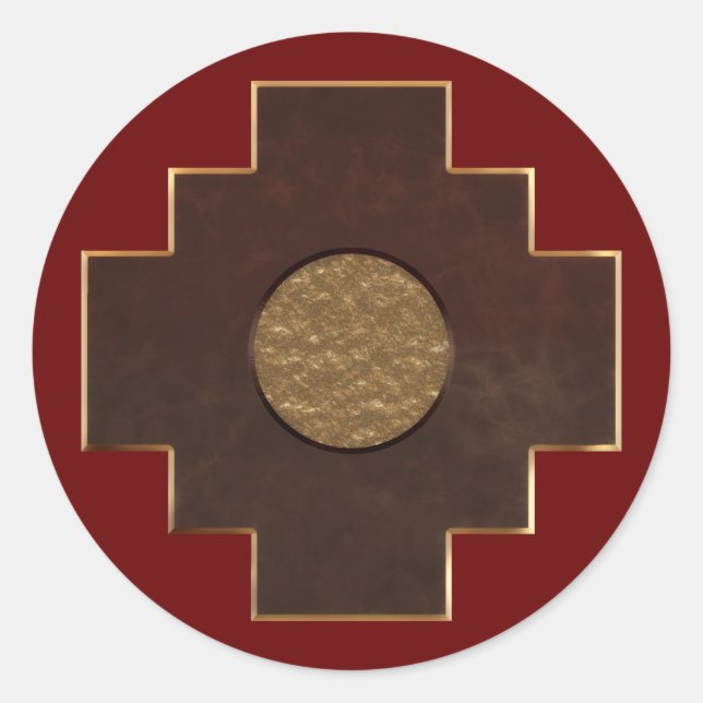 Chakana Kor Runt Klistermärke (Framsida)