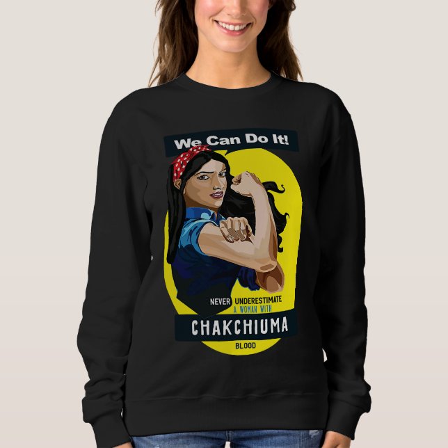Chakchiuma Native American Indian Woman No Underes T Shirt (Framsida)