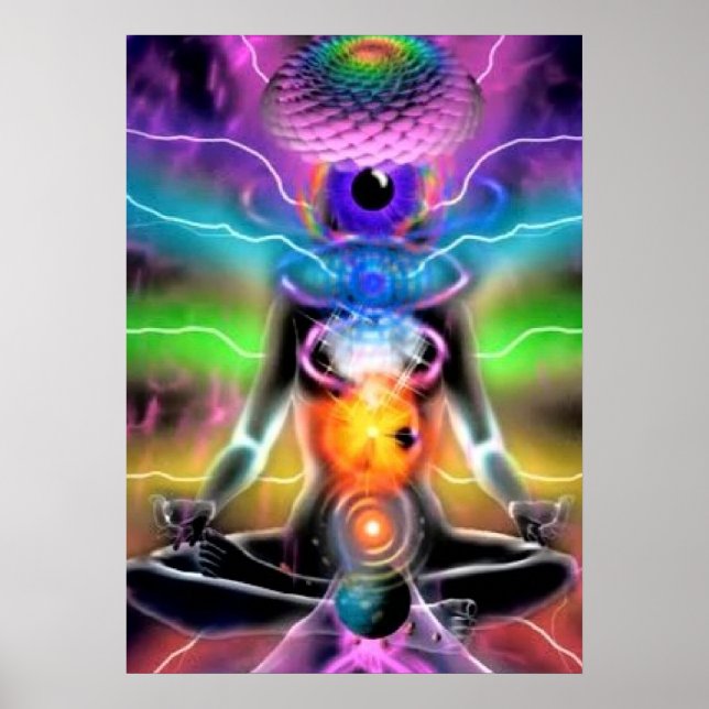 Chakra Activation Meditation Poster (Framsidan)