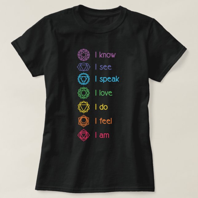 Chakra Aligdation, Yoga, Meditation Andlig Pullo T Shirt (Design framsida)