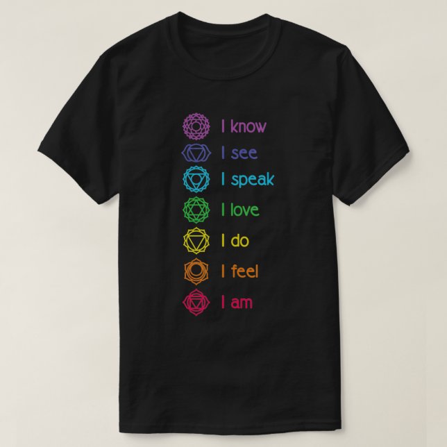Chakra Alignment, Yoga, Meditation Spiritual  T Shirt (Design framsida)