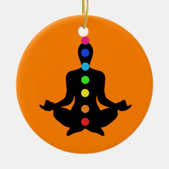 Chakra Art - Yoga Ornaments Julgransprydnad Keramik (Framsidan)