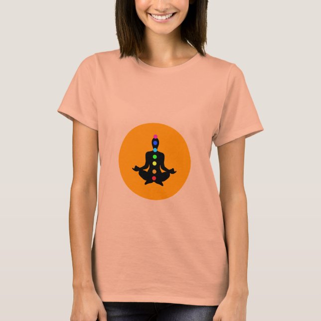 Chakra Art - Yoga Tee Shirt (Framsida)