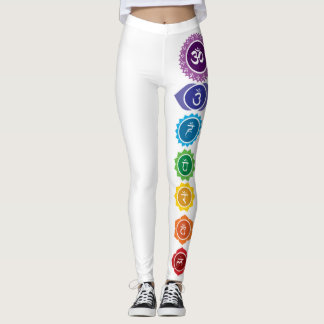 Chakra blomma av livdamasker leggings