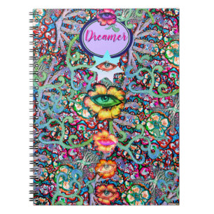 Chakra Blommigt Dreamer Colorful Unusual Mystical Anteckningsbok