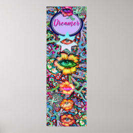 Chakra Blommigt Dreamer Colorful Unusual Mystical Poster