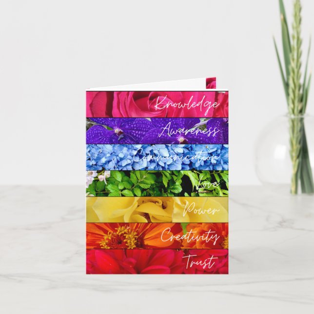 Chakra Blooms Kort (Framsida)