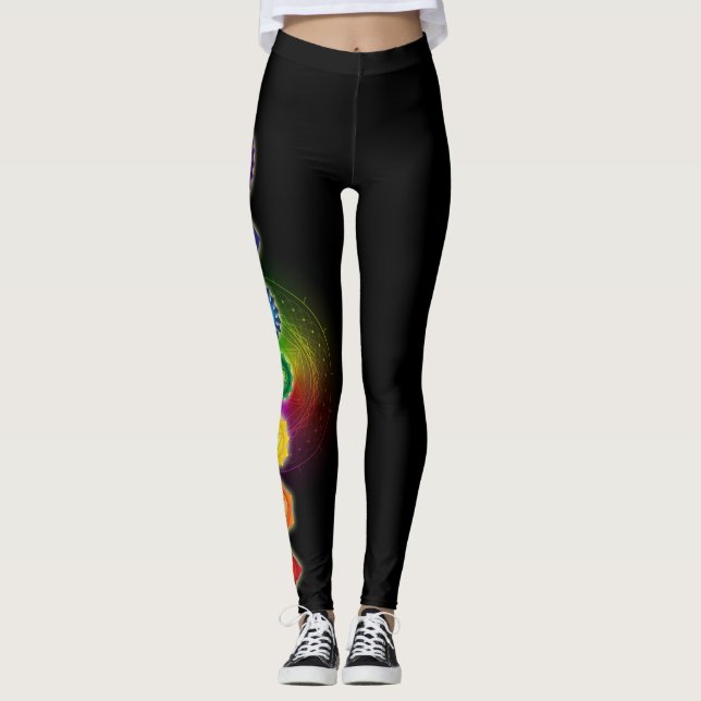 Chakra damasker leggings (Framsida)