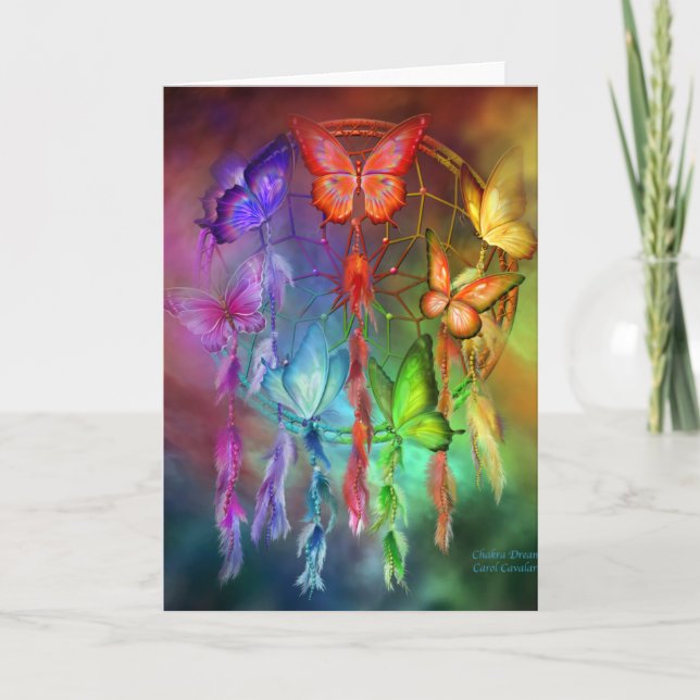 Chakra drömm konstkortet kort (Framsida)