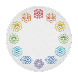 Chakra Energy Glass-skärningspunkt