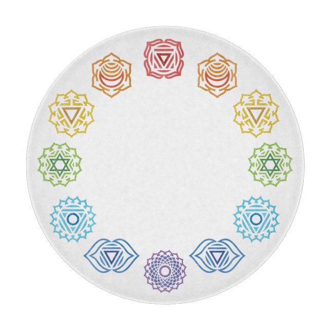 Chakra Energy Glass-skärningspunkt (Framsidan)