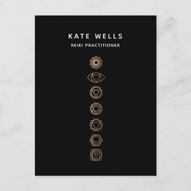 Chakra Energy Healer-vykort Vykort (Framsida)