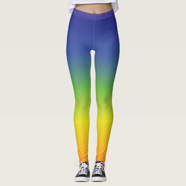 Chakra Färger Yoga Meditation Läkningsenergi  Leggings (Framsida)