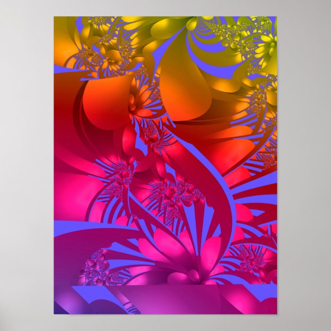 Chakra Flowers Poster (Framsidan)
