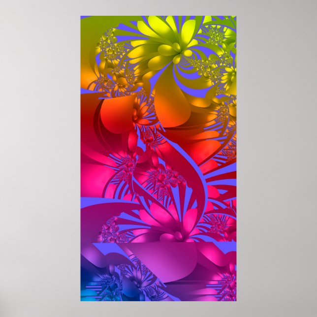 Chakra Flowers Poster (Framsidan)
