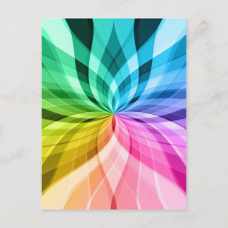 chakra, fryst kaleidoskop-färgad roligt vykort