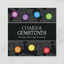 Chakra Gemstones Wallet-kort