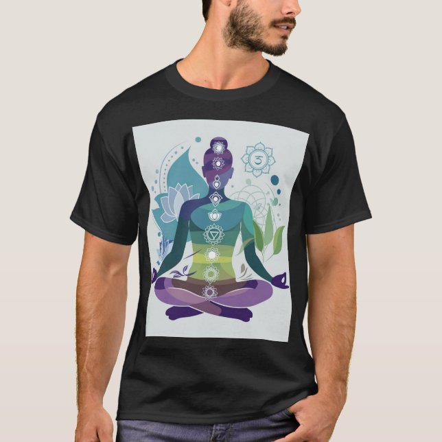 Chakra Harmony Awakened Energy T Shirt (Framsida)