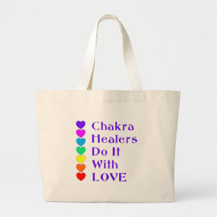 Chakra Healers gör det med Kärlek Jumbo Tygkasse