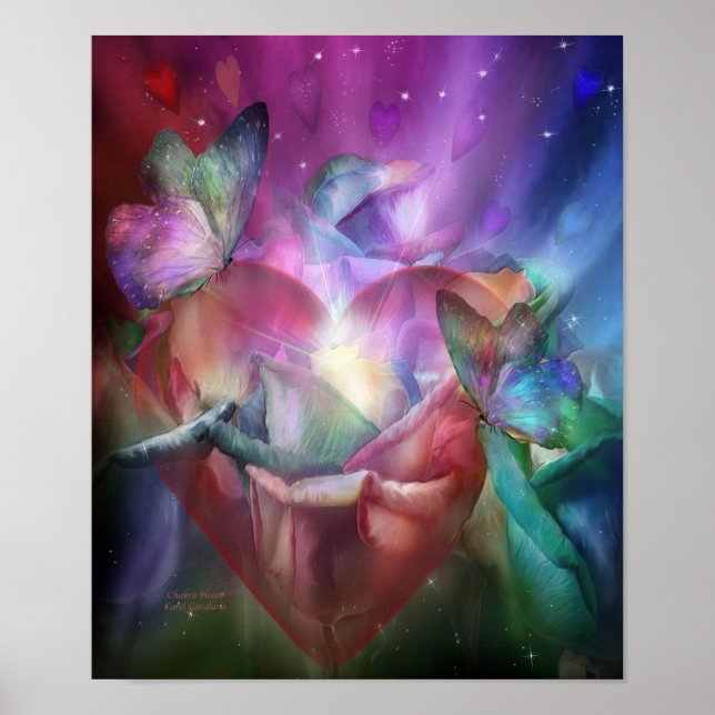 Chakra Heart Fine Art Poster/skriver ut Poster (Framsidan)