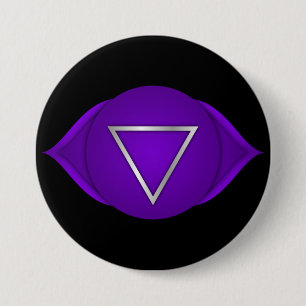Chakra Indigo Tredje Ögat Zen Yoga Andlig Knapp