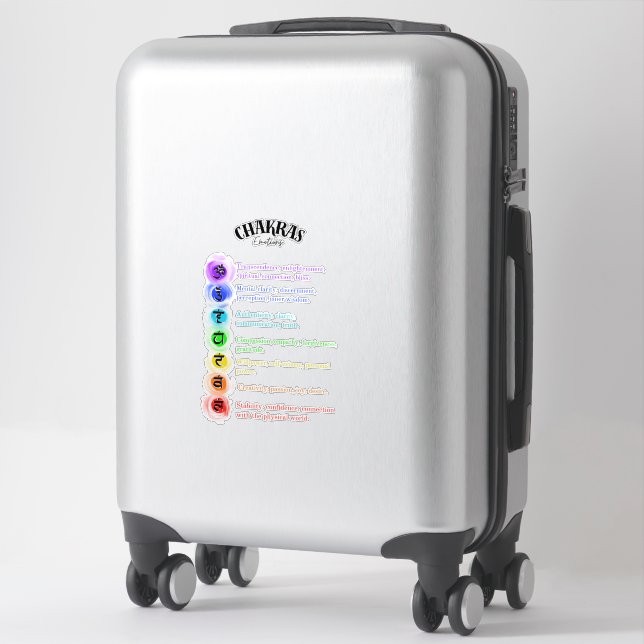 Chakra Känslor Insight Klistermärken (Resväska)