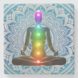 Chakra, Mandala, Andlig Marble Underläggs Underlägg Sten