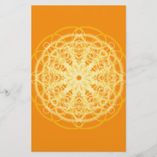 Chakra Mandala Helig Geometry Bright-Orange