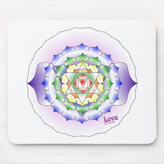 Chakra Mandala Mousepad Musmatta (Framsidan)