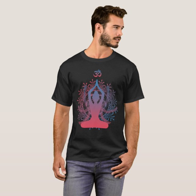 Chakra Mandalameditation T-shirt (Hel framsida)