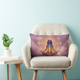 Chakra Meditation Andlig Kuddcover för Kastkudde Lumbarkudde