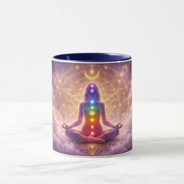 Chakra Meditation Kaffe Mugg Andlig (Center)