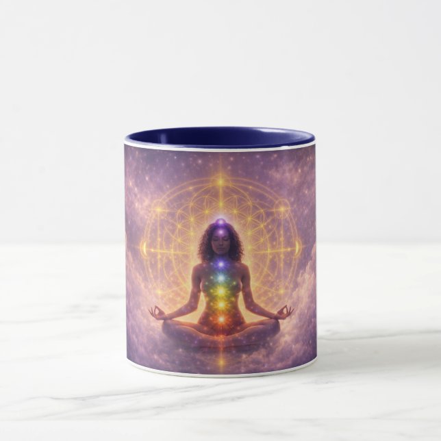 Chakra Meditation Mugg Andlig Konst (Center)
