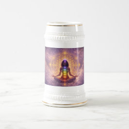 Chakra Meditation Stenglas Andlig Konst Sejdel