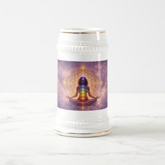 Chakra Meditation Stenglas Andlig Konst Sejdel